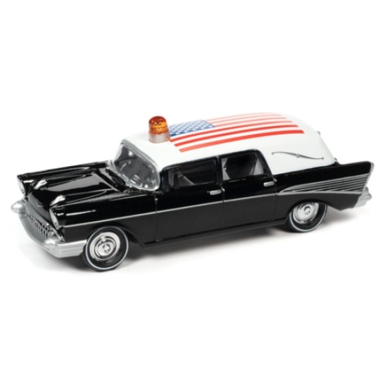 JOHNNY LIGHTNING - 1/64 1957 CHEVROLET HEARSE