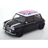 1/12 MINI COOPER RIGHT HAND DRIVE BLACK/WHITE WITH UNION JACK ROOF