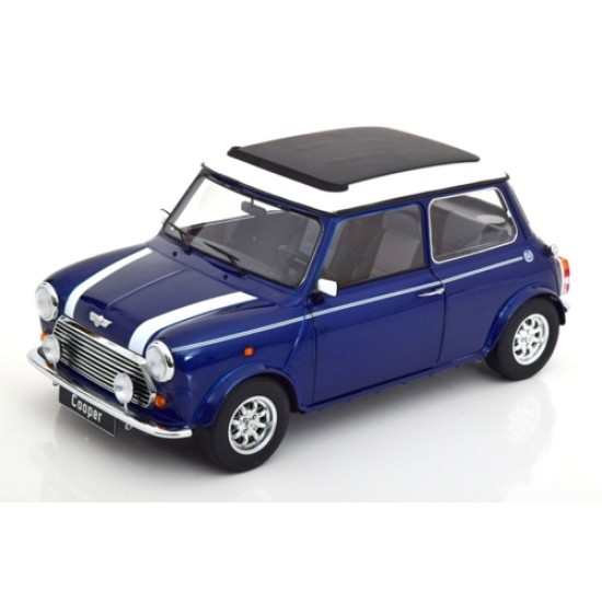 KKDC120073L - 1/12 MINI COOPER SUNROOF LHD BLUE METALLIC/WHITE