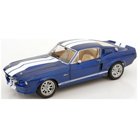 KKDC120174 - 1/12 FORD MUSTANG SHELBY GT500 - BLUE METALLIC WHITE ELEANOR 1967 KKDC120174 - 1/12 FORD MUSTANG SHELBY GT500 - BLUE METALLIC WHITE ELEANOR 1967