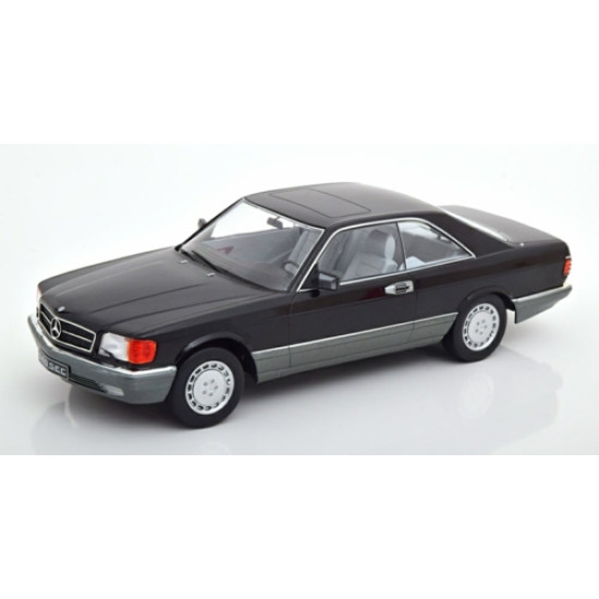 KKDC180334 - 1/18 MERCEDES 560 SEC C126 1985, BLACK, KKDC180334 - 1/18 MERCEDES 560 SEC C126 1985, BLACK,