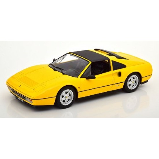 1/18 FERRARI 328 GTS 1985 YELLOW WITH REMOVABLE HARDTOP