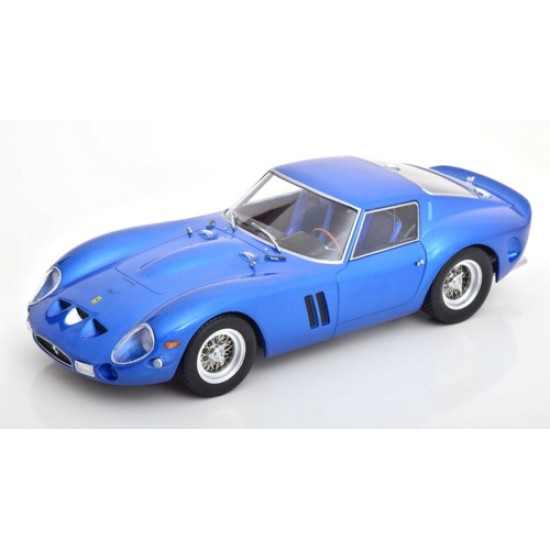 1/18 FERRARI 250 GTO 1962 BLUE METALLIC WITH DECALS (NO.17 LE MANS 1962 AND NO.24 SEBRING 1962)