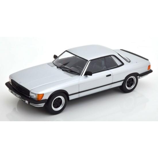 KKDC180891 - 1/18 MERCEDES 500 SLC 6.0 AMG C107 1985 SILVER AND MATTE BLACK