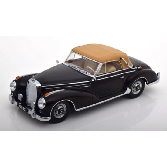 KKDC180943 - 1/18 MERCEDES 300 SC W188 CABRIO CLOSED BLACK 1957