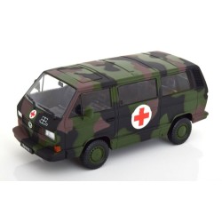 KKDC180969S - 1/18 VW T3 BUS GERMAN ARMY AMBULANCE 1987 CAMOUFLAGE KKDC180969S - 1/18 VW T3 BUS GERMAN ARMY AMBULANCE 1987 CAMOUFLAGE