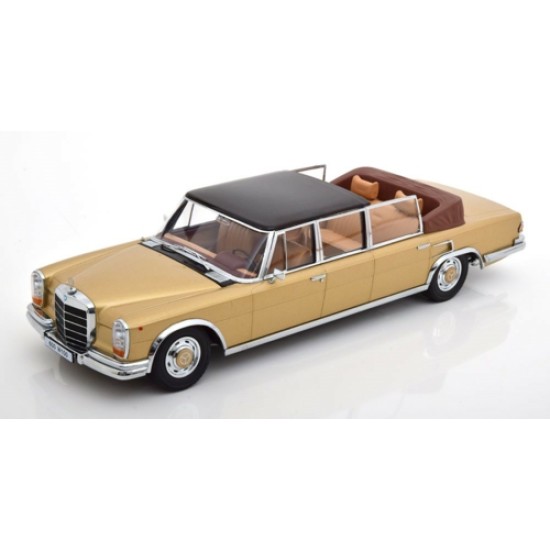 KKDC181183 - 1/18 MERCEDES 600 W100 LAUNDAULET 1964 GOLD METALLIC/BLACK