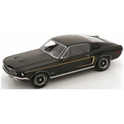 KKDC181393 - 1/18 FORD MUSTANG GT FASTBACK 1968 - BLACK KKDC181393 - 1/18 FORD MUSTANG GT FASTBACK 1968 - BLACK