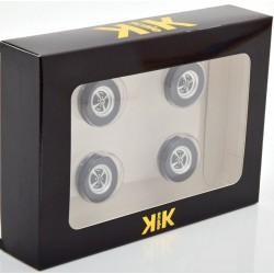 1/18 OPEL KADETT 1965-1973 TYRE SET WITH RIMS BLACK/SILVER 1/18 OPEL KADETT 1965-1973 TYRE SET WITH RIMS BLACK/SILVER