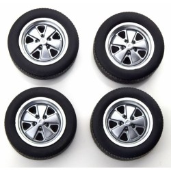 1/18 PORSCHE 911 250000 ANNIVERSARY 1988 TYRE SET WITH RIMS GREY 1/18 PORSCHE 911 250000 ANNIVERSARY 1988 TYRE SET WITH RIMS GREY