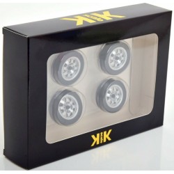 1/18 PORSCHE 924 TYRE SET WITH RIMS SILVER 1/18 PORSCHE 924 TYRE SET WITH RIMS SILVER