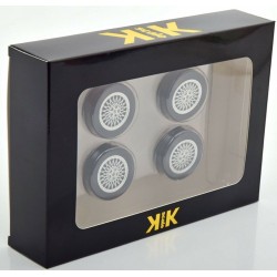 1/18 PORSCHE 924 TURBO TYRE SET WITH RIMS SILVER 1/18 PORSCHE 924 TURBO TYRE SET WITH RIMS SILVER