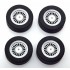 1/18 BMW ALPINA E30 16 INCH TYRE SET WITH RIMS BLACK/SILVER