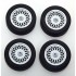 1/18 BMW ITALO E30 17 INCH TYRE SET WITH RIMS BLACK/SILVER