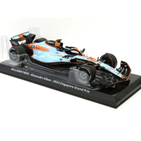MAGMX102 - 1/24 WILLIAMS FW45 ALEXANDER ALBON 2023 - SINGAPORE GRAND PRIX F1 - BLISTER PACKAGING MAGMX102 - 1/24 WILLIAMS FW45 ALEXANDER ALBON 2023 - SINGAPORE GRAND PRIX F1 - BLISTER PACKAGING