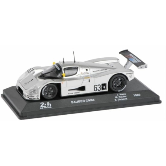 MAGPA09 - 1/43 SAUBER (MERCEDES BENZ) C9/88 1989 1989 NO.63 - MASS/REUTER/DICKENS - LE MANS COLLECTION - CASED