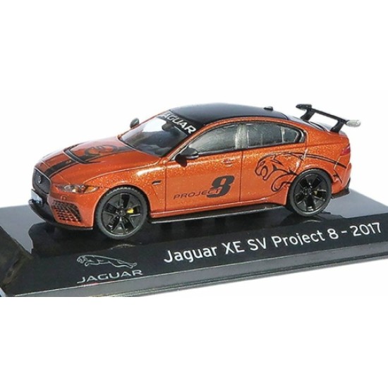 1/43 JAGUAR XE SV PROJECT 8 2017 CASED - SUPERCAR COLLECTION