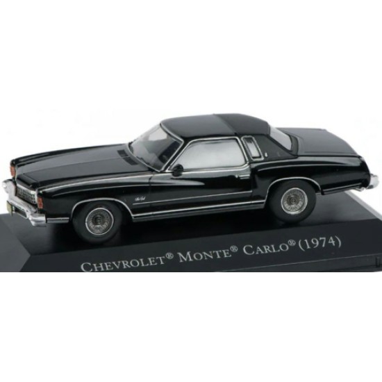 1/43 CHEVROLET MONTE CARLO BLACK (1974) - AMERICAN CAR COLLECTION