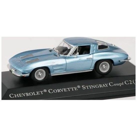 MAGPPG2 - 1/43 CHEVROLET CORVETTE STING RAY COUPE C2 - BLUE - AMERICAN CAR COLLECTION