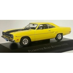 1/43 PLYMOUTH ROAD RUNNER (1970) YELLOW - AMERICAN CAR COLLECTION