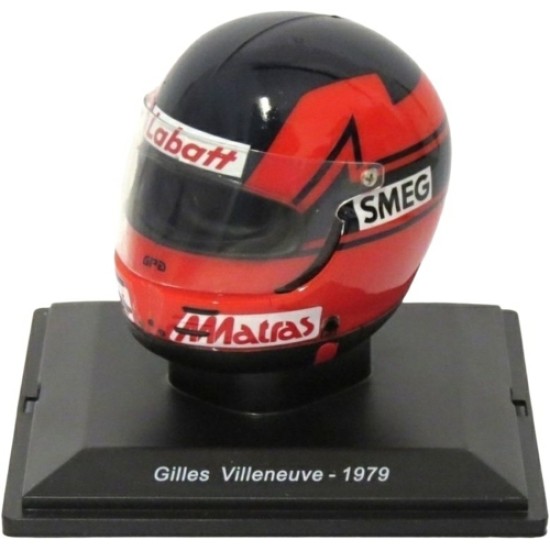 1/5 GILLES VILLENEUVE - 1979 FERRARI F1 SCALED REPLICA MODEL HELMET