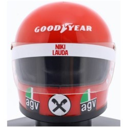 MAGPV06 - 1/5 NIKI LAUDA FERRARI NO.12 - F1 WORLD CHAMPION 1975 HELMET