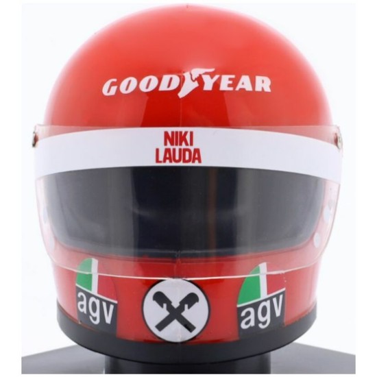 MAGPV06 - 1/5 NIKI LAUDA FERRARI NO.12 - F1 WORLD CHAMPION 1975 HELMET