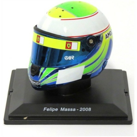 1/5 FELIPE MASSA 2008 FERRARI F1 SCALED HELMET REPLICA