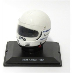 1/5 SCALE RENE ARNOUX NO.28 SCUDERIA FERRARI 126C3 F1 1983 REPLICA HELMET 1/5 SCALE RENE ARNOUX NO.28 SCUDERIA FERRARI 126C3 F1 1983 REPLICA HELMET