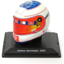 1/5 RUBENS BARRICHELLO - 2003 FERRARI F1 SCALED HELMET REPLICA