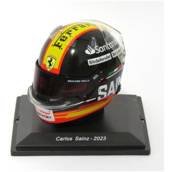 1/5 CARLOS SAINZ - 2023 GRAN PREMIO D'ITALIA FERRARI F1 SCALED HELMET REPLICA