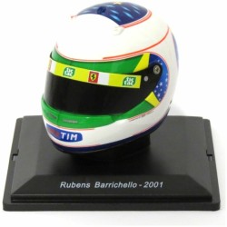 1/5 RUBENS BARRICHELLO - 2001 - GP BRASILE - FERRARI F1 SCALED HELMET REPLICA