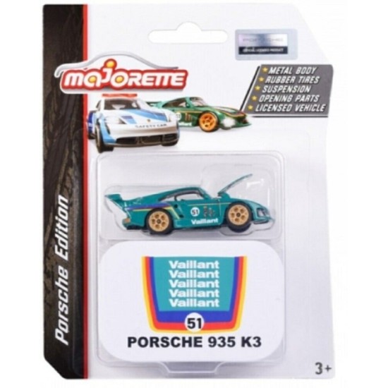 1/64 PORSCHE 935 K3 (TEAL) VALIANT NO.51 WITH COLLECTORS TIN