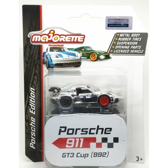 1/64 PORSCHE 911 GT3 CUP 992 (CHROME) WITH COLLECTORS TIN