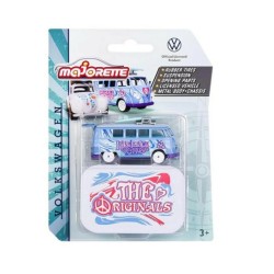 1/64 VW T1 LOVEPEACE MUSIC WITH SURFBOARD BLUE & PURPLE WITH COLLECTORS TIN
