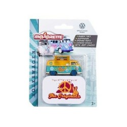 1/64 VW T1 THE HUNGRY HIPPY (YELLOW & TEAL) WITH COLLECTORS TIN