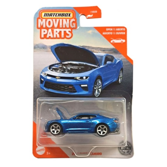 MATCHBOX 1/64 MOVING PARTS 2016 CHEVY CAMARO GBH33