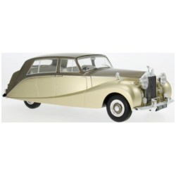 MCG18000 - 1/18 ROLLS ROYCE SILVER WRAITH EMPRESS BY HOOPER BROWN/GOLD 1956