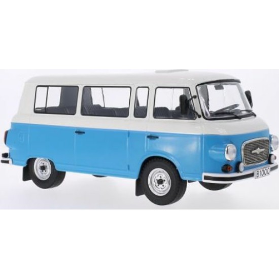 MCG18007 - 1/18 BARKAS B 1000 KLEINBUS BLUE/WHITE 1965