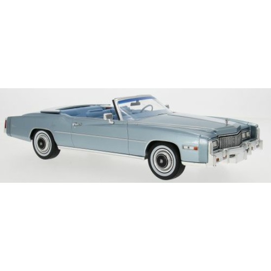 MCG18472 - 1/18 CADILLAC ELDORADO CONVERTIBLE - LIGHT BLUE 1976
