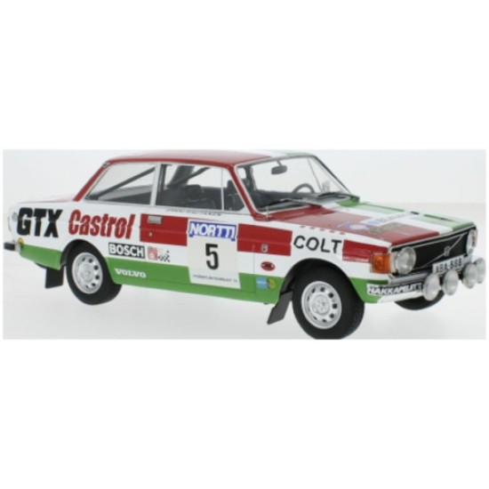 MCG18529 - 1/18 VOLVO 142 NO.5 H.MIKKOLA/E.RAUTANEN 1000 LAKES RALLY