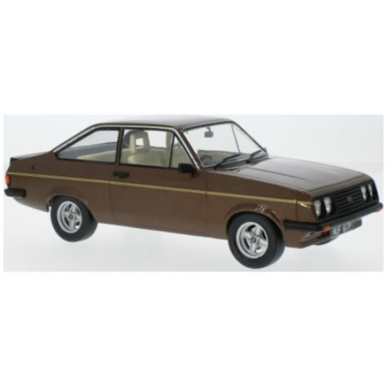 MCG18530 - 1/18 FORD ESCORT MK II RS 2000 RHD - DARK BROWN METALLIC- NUF 617P - HF JR.