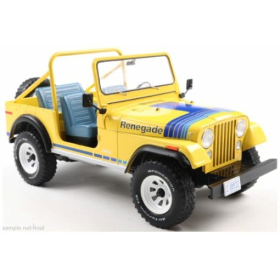 MCG18552 - 1/18 JEEP CJ-7 RENEGADE YELLOW 1980