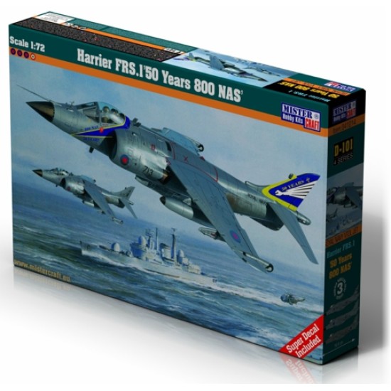 1/72 HARRIER FRS.1 '50 YEARS 800 NAS' (PLASTIC KIT) D-101