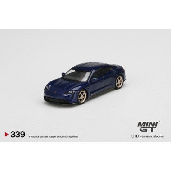 1/64 PORSCHE TAYCAN TURBO S GENTIAN BLUE METALLIC (RHD)