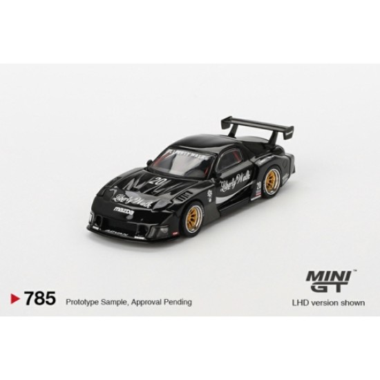 1/64 MAZDA RX-7 LB-SUPER SILHOUETTE LIVERTY WALK BLACK (LHD) (BLISTER PACKAGING)