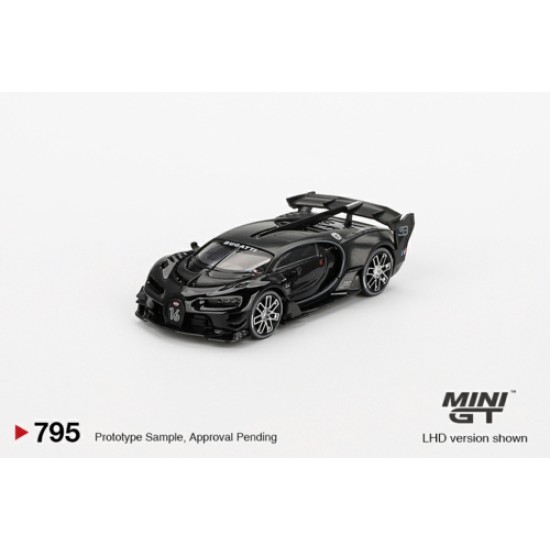 1/64 BUGATTI VISION GRAN TURISMO BLACK (LHD) (BLISTER PACKAGING)