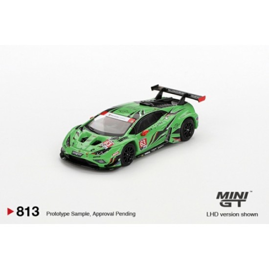 1/64 LAMBORGHINI HURACAN GT3 EVO2 NO.63 IRON LYNX IMSA 2023 DAYTONA 24 HRS (LHD) BLISTER PACKAGING