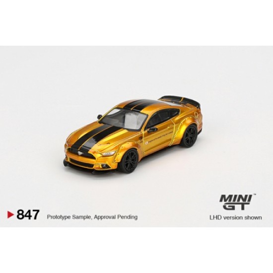 1/64 LB-WORKS FORD MUSTANG LB GOLD (LHD) BLISTER PACKAGING