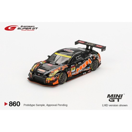 MGT00860-BL - 1/64 NISSAM GT-R NISMO GT3 NO.10 PONOS GAINER GT-R GAINER 2023 SUPER  GT SERIES - BLISTER PACKAGING